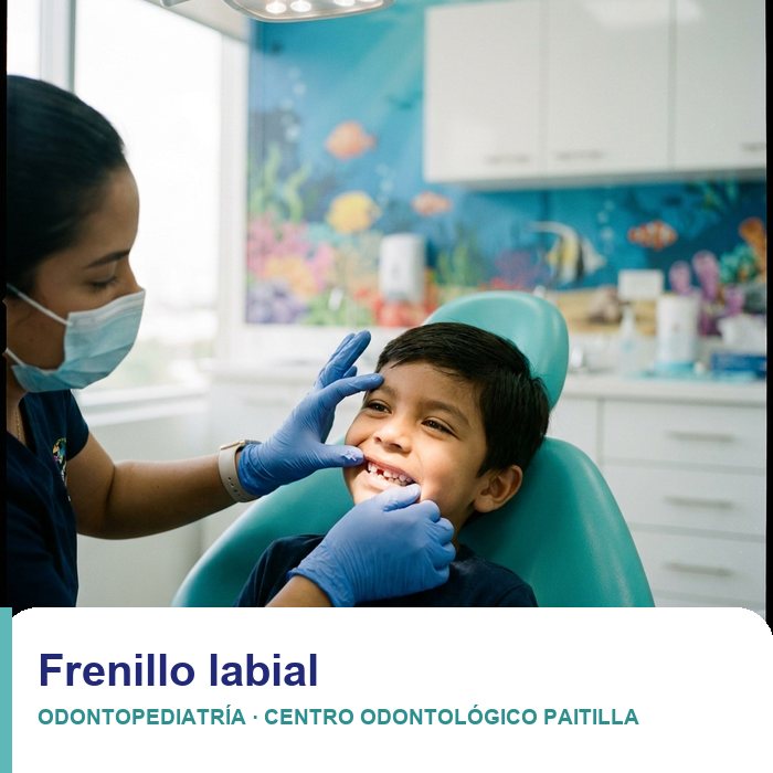 Frenectomía labial en niños
